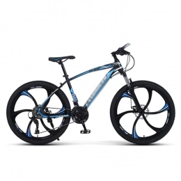 T-Day Mountain Bike T-Day Mountain Bike 26 Inches Wheels Mountain Bike 21 / 24 / 27-Speed Bicycle Suitable For Men And Women Cycling Enthusiasts High-carbon Steel Frame With Double Disc Brake(Size:27 Speed, Color:Blue)