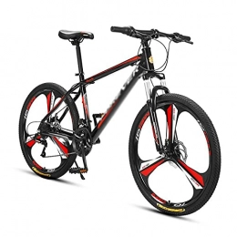 T-Day Mountain Bike T-Day Mountain Bike Adult Mountain Bike 26-Inch Wheels For Mens Womens Carbon Steel Frame 24 / 27 Speed Gears With Disc Brakes(Size:27 Speed, Color:Red)