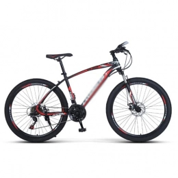 T-Day Bike T-Day Mountain Bike Mountain Bike 21 / 24 / 27 Speed Steel Frame 26 Inches 3-Spoke Wheels Front Suspension MTB Bike For Men Woman Adult And Teens(Size:21 Speed, Color:Red)
