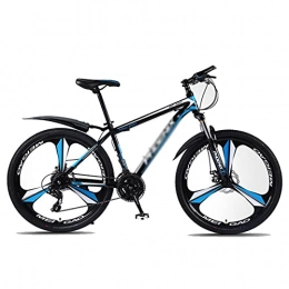 T-Day Bike T-Day Mountain Bike Mountain Bike 26-inch Wheel 24 Speed Double Disc Brake Bicycle Suspension Fork Rear Anti-Slip Bike For Adult Or Teens(Size:24 Speed, Color:Blue)