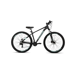 TABKER  TABKER Road Bike Mountain Bike For Men Adult Bicycle Aluminum Hydraulic Disc-Brake 16-Speed With Lock-Out Suspension Fork (Color : Schwarz, Size : L)