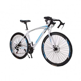 TANPAUL Bike TANPAUL 27.5" Wheel Mens Adults Mountain Bike Rigid Frame 21 Speed Gears White&Blue