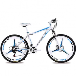 TATANE Bike TATANE Adult Mountain Bike, 24 / 26 Inch Disc Brakes, 21 / 24 / 27 Speed Student Cycling Bicycle, Blue, 24 inch 27 speed