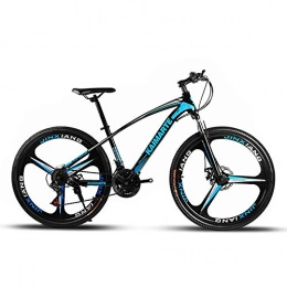 TATANE Mountain Bike TATANE Couple Mountain Bike, Men And Women 24 / 26 Inch Variable Speed Adult Student Carbon Steel Bike, Student 21 / 24 / 27 Speed Outdoor Bicycle, Blue, 24 inch 21 speed