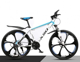 Tbagem-Yjr Mountain Bike Tbagem-Yjr 26 Inch City Road Bicycle Mountain Bike For Adults, Commuter City Hardtail Bike (Color : White blue, Size : 27 speed)