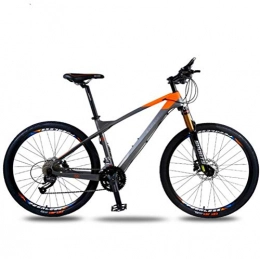 Tbagem-Yjr Bike Tbagem-Yjr 27.5 Inch Dual Suspension Mountain Bikes, Unisex Commuter City Hardtail City Road Bicycle MTB (Color : Gray orange)