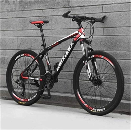 Tbagem-Yjr Bike Tbagem-Yjr Adult Men Dual Suspension / Disc Brakes 26 Inch Mountain Bike, Sports Leisure Bicycle (Color : Black red, Size : 27 speed)