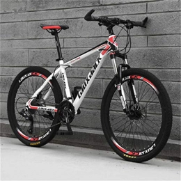 Tbagem-Yjr Mountain Bike Tbagem-Yjr Adult Men Dual Suspension / Disc Brakes 26 Inch Mountain Bike, Sports Leisure Bicycle (Color : White Red, Size : 21 speed)