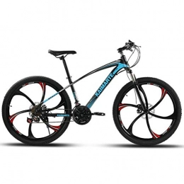 Tbagem-Yjr Bike Tbagem-Yjr Adults Mountain Bike Variabl Speed Steel Frame 26 Inches Commuter City Hardtail Bike (Color : Black, Size : 24 speed)