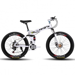 Tbagem-Yjr Mountain Bike Tbagem-Yjr Commuter City Hardtail Bike Mens MTB 26 Inch, 27 Speed Dual Suspension Mountain Bicycle (Color : White)