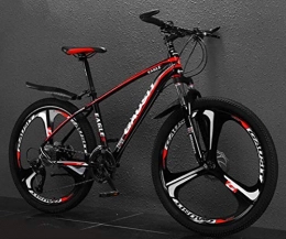 Tbagem-Yjr Bike Tbagem-Yjr Commuter City Hardtail Bike Mountain Bicycle, 26 Inch Off-road Damping City Road Bicycle (Color : Black red, Size : 30 speed)