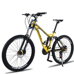Tbagem-Yjr Bike Tbagem-Yjr Hardtail Mountain Bike, 26 Inch Off-road Aluminum Alloy Variable Speed Bicycle (Color : Yellow, Size : 27 speed)