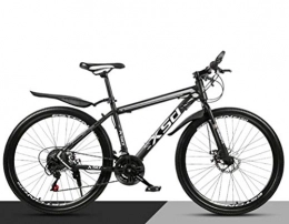 Tbagem-Yjr Bike Tbagem-Yjr High Carbon Steel Mountain Bike, 26 Inch Wheel Unisex Bicycle City Hardtail Bike (Color : Black, Size : 27 speed)