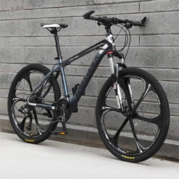Tbagem-Yjr Mountain Bike Tbagem-Yjr Mountain Bike For Adults 26 Inch City Road Bicycle, Mens MTB Sports Leisure (Color : Black ash, Size : 24 speed)
