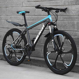 Tbagem-Yjr Mountain Bike Tbagem-Yjr Unisex Commuter City Hardtail Bike, Mens Variable Speed MTB Off-road Mountain Bicycle (Color : Black blue, Size : 30 Speed)