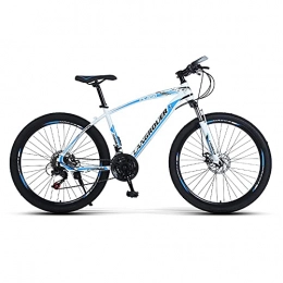 TBNB Mountain Bike TBNB 24inch Mountain Bike for Youth / Adults, Lightweight Mountain Bicycles for Men and Women, Disc Brakes and Suspension Forks, 21-30 Speeds (White 24inch / 30Speed)