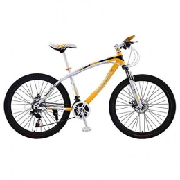 tools Bike TOOLS Off-road Bike Bicycle Mountain Bike Adult MTB Road Bicycles For Men And Women 24 / 26In Wheels Adjustable Speed Double Disc Brake (Color : Yellow-24in, Size : 24 Speed)
