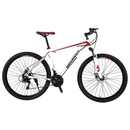 TRGCJGH Bike TRGCJGH 21-Speed Men's Mountain Bike Double Disc Brake 29 Inches All-Terrain City Bikes Adults Only Outdoor Cycling Hard Tail Front Suspension, B