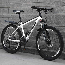 TRGCJGH Mountain Bike TRGCJGH Mountain Bike 26 Inches, Double Disc Brake Frame Bicycle Hardtail With Adjustable Seat, Country Men's Mountain Bikes 21 / 24 / 27 / 30 Speed, B-30speed