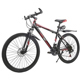 TRGCJGH Mountain Bike TRGCJGH Mountain Bike Bicycle Double Disc Brake Speed Road Bike Male And Female Students Bicycle 21 Speed, A-26inches
