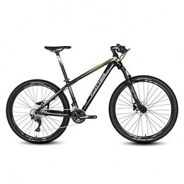 TTW Adults Mountain Bike 33 Speeds Double Shock Absorber Off-road Bicycles with Suspension Fork and Oil Disc Brake, Aluminum alloy Bike 26/27.5Inch,Black1,27.5 * 17