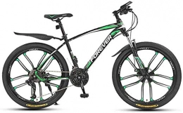 TTZY Mountain Bike TTZY 24" 26" Mountain Bike 21 / 24 / 27 / 30 Speed Cross Country Bicycle Student Road Racing Speed Bike 6-6, Green, 26 inch 24 Speed SHIYUE (Color : Green, Size : 26 inch 24 speed)