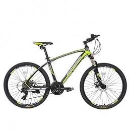 TXX Bike TXX Bilateral Folding Pedal Mountain Bike Shock Absorption, Mechanical Disc Brakes Outdoor Mountain Biking, Road Bike Fork Oil, Aluminum Bike@ / @ Aluminum / Yellow / 36 * 21 inches