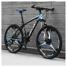 TYXTYX Mountain Bike TYXTYX Outdoor sports Mountain Bike 26 Inches, 3 Spoke Wheels with Dual Disc Brakes, Front Suspension Folding Bike 27 Speed MTB Bicycle, Black
