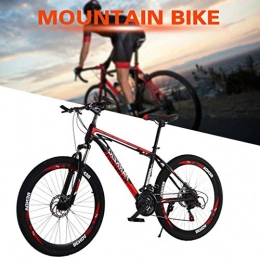 Unbran Adult Mountain Bike, Men Women Mountain Trail Bike High Carbon Steel Folding Outroad Bicycles, 21-Speed Bicycle Full Suspension MTB Gears Dual Disc Brakes Mountain Bicycle, 26 inch Wheels
