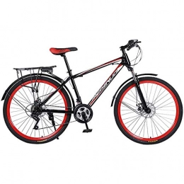 SVNA Bike Urbling 26 Inch Mountain Bike with 21 Speed ​​Gears Dual Disc Brakes System, Steel Full Suspension Frame Mountain Bicycle for Adult Teens