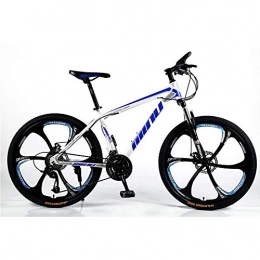 FLYFO Mountain Bike Variable-Speed Mountain Bike, 26-Inch Male And Female Shock-Absorbing Student Bike, Carbon Steel Bikes, 21 / 24 / 27 / 30 Speed Mountain Bicycle, MTB, C, 27 speed