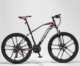 T-NJGZother Mountain Bike Variable Speed Mountain Bike, Male Wild, Adult Women'S Cross-Country, Bicycle Adult-Top With [Ten Knife Wheel] Black Red_21 Speed 27.5 Inch，Seat For Mountain Bikes