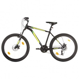 vidaXL Mountain Bike 21 Speed 27.5 inch Wheel 42 cm Outdoor Sporting Good Cycling Bike Men Women Junior Adult Bicycle Disc Brakes Black