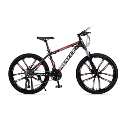 VIIPOO Bike VIIPOO 24 / 26 inch Mountain Bike Aluminium Alloy MTB Suspension Mens Bicycle with Dual Disc Brake with High strength carbon steel frame Design for Adults Bikes, Red-24‘’ / 21 Speed