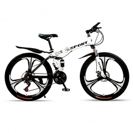 VIY Mountain Bike VIY 20 Inches Mountain Bike 21 Speeds Gears Bike for Men and Women, Adjustable Seat Mountain Bike with Dual Disc Brakes (red+white), E