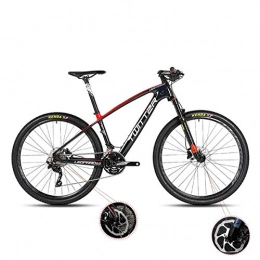 W&TT Bike W&TT Mountain Bike 26 / 27.5Inch Adults 33 Speeds Off-road Bike Cycling with Air Pressure Shock Absorber and Front Fork Oil Brake, Mens Carbon Fiber Bicycles, Red, 26 * 15.5