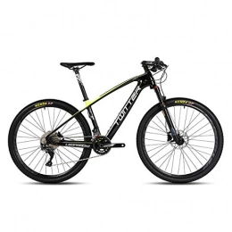 W&TT Mountain Bike W&TT Mountain Bike 26 / 27.5Inch SHIMANO M7000-22 Speeds Adults Off-road Bike Cycling with Air Pressure Shock Absorber and Front Fork Oil Brake, Mens Carbon Fiber Bicycles, Yellow, 27.5 * 15.5