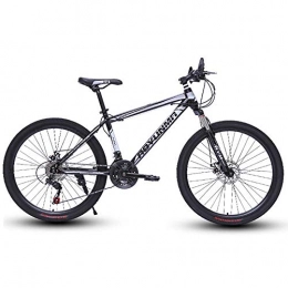 WANG-L Bike WANG-L 24 / 26 Inch Mountain Bike Cross-country Men / Women Adult Lightweight Dual Disc Brakes Variable Speed Shock Absorption City Bicycle, Black-24inch / 24speed
