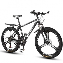 WGYDREAM Mountain Bike WGYDREAM Mountain Bike, 26 Inch Mens Womens Mountain Bicycles Carbon Steel Frame Ravine Bike, Dual Disc Brake and Front Suspension  21 24 27 Speed (Color : Black, Size : 27-speed)