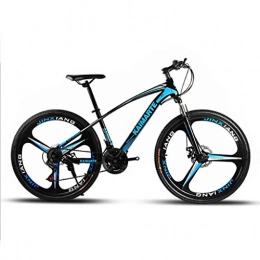 WGYDREAM Mountain Bike WGYDREAM Mountain Bike, 26 Inch Mountain Bicycles Carbon Steel Ravine Bike Oneness wheel Dual Disc Brake Front Suspension 21 24 27 speeds (Color : Blue, Size : 27 Speed)