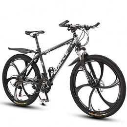 WGYDREAM Mountain Bike WGYDREAM Mountain Bike, 26" MTB Mens  Womens Ravine Bike Carbon Steel 21 24 27 Speed Mountain Bicycle, Dual Disc Brake Front Suspension (Color : Black, Size : 27-speed)