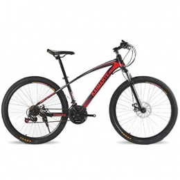 WGYDREAM Mountain Bike WGYDREAM Mountain Bike, Mens Womens Mountain Bicycles 26" Carbon Steel Ravine Bike Front Suspension 21 / 24 / 27 Speeds Dual Disc Brake (Color : Red, Size : 27 Speed)