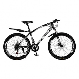 WGYDREAM Mountain Bike WGYDREAM Mountain Bike, Mens Womens Mountain Bicycles Front Suspension Ravine Bike with Dual Disc Brake, 26 inch Wheels, Carbon Steel Frame (Color : Black, Size : 24-speed)