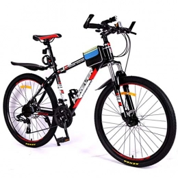 WGYDREAM Bike WGYDREAM Mountain Bike, Mountain Bicycles 26" Mens Womens Ravine Bike Front Suspension Dual Disc Brake 21 speeds Carbon Steel Frame (Color : A)