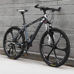WJSW Bike WJSW Mens Mountain Bike, 26 Inch Riding Damping City Road Bicycle Adults MTB Sports Leisure (Color : Black ash, Size : 30 speed)