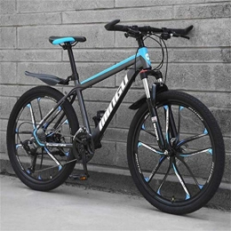 WJSW Bike WJSW Mountain Bike For Adults City Road Bicycle - Commuter City Hardtail Bike Unisex (Color : Black blue, Size : 27 Speed)