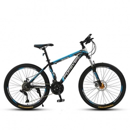 WLWLEO 26 Inch Mountain Bike Bicycle for Adult Mens Bikes Lightweight High-carbon Steel Frame, Double Disc Brake System, 21/24/27/30 Speed Variable Speed Bicycle,C,26" 24 speed