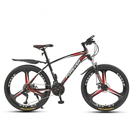 WLWLEO Bike WLWLEO 26 Inch Mountain Bikes, High-carbon Steel Frame Double Disc Brake System All Terrain Mountain Bicycle for Mountain Highway Road City, B, 24" 27 speed