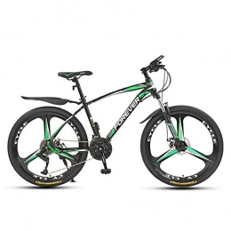 WLWLEO Bike WLWLEO Mens Mountain Bike, 21 / 24 / 27 / 30 Speed Hardtail Mountain Bike Dual Disc Brake Mountain Bicycle with Front Suspension Outdoors Sport Cycling, D, 24" 21 speed