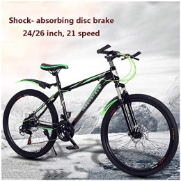 WSJYP Mountain Bike WSJYP 24 / 26 inch Mountain Bike Adult, Mountain Trail Bike Aluminum alloy Outroad Bicycles, Bicycle MTB ​​Gears Dual Disc Brakes Mountain Bicycle, 24in-D